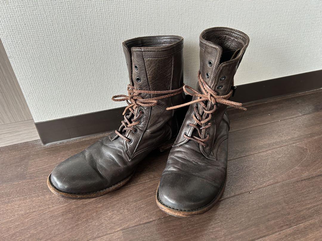 【レア】Ｙ's for men ワイズ　レースアップブーツ　ブラウン27cm程度