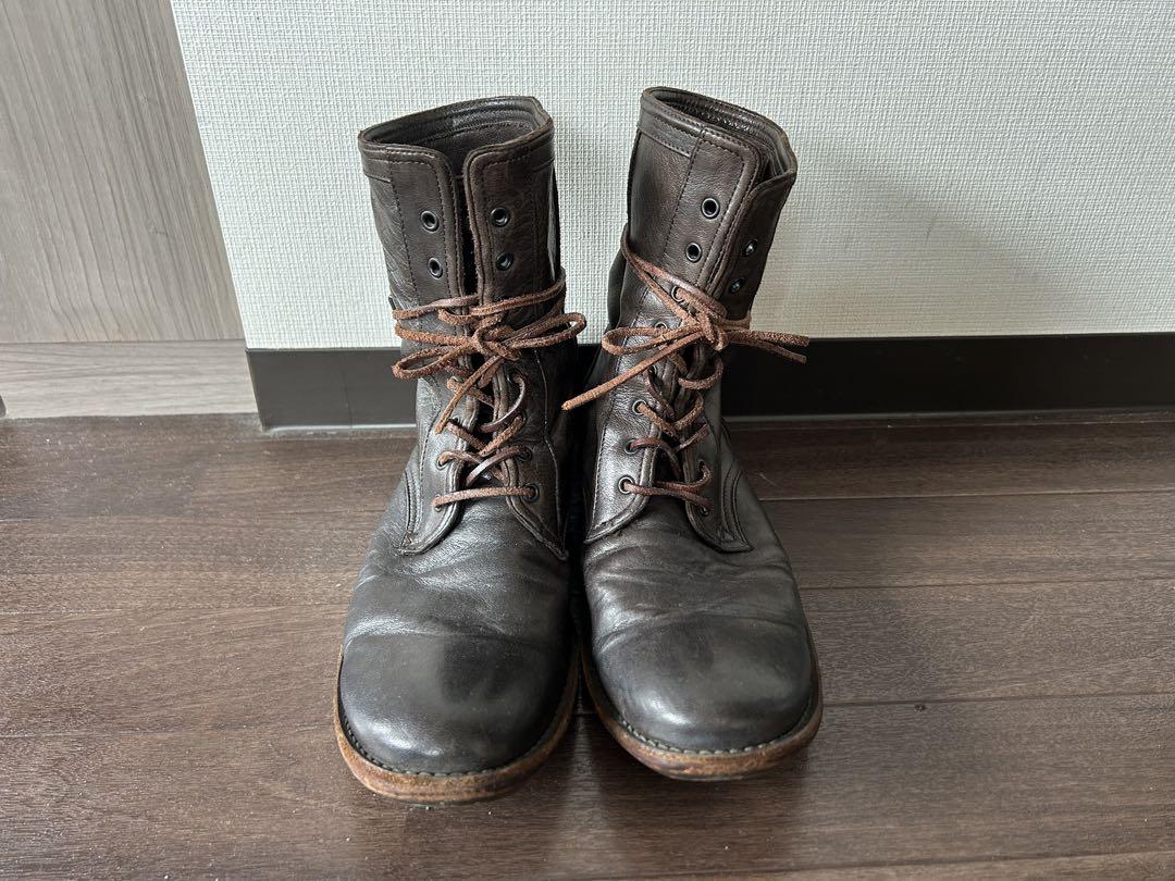 【レア】Ｙ's for men ワイズ　レースアップブーツ　ブラウン27cm程度