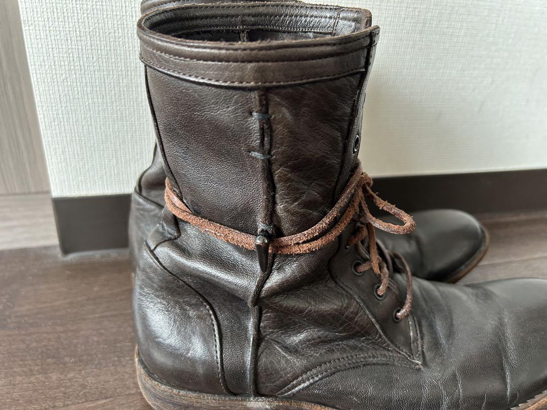 【レア】Ｙ's for men ワイズ　レースアップブーツ　ブラウン27cm程度