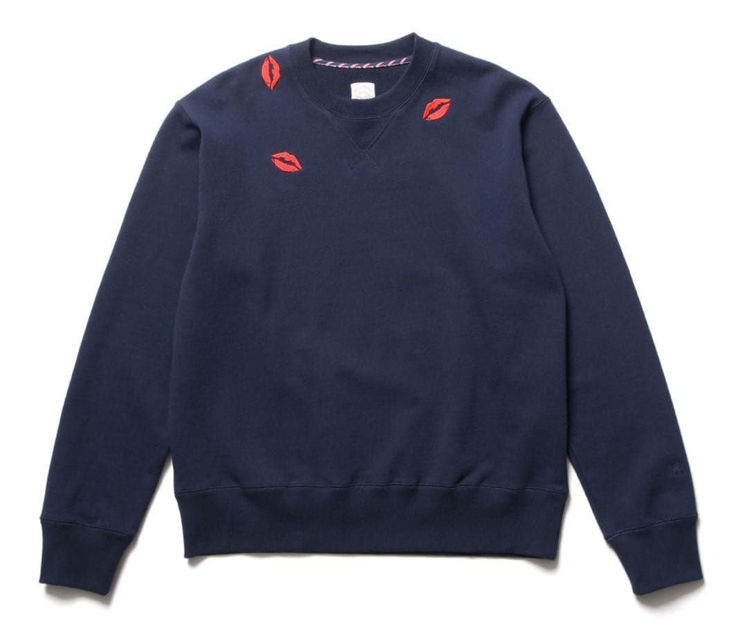 ネイビーL SOPHNET BROOKS BROTHERS CREWNECKL SOPHNET