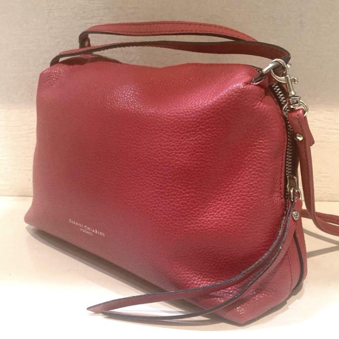 【美品】GIANNI CHIARINI アリファ 2WAY レザーバッグ M