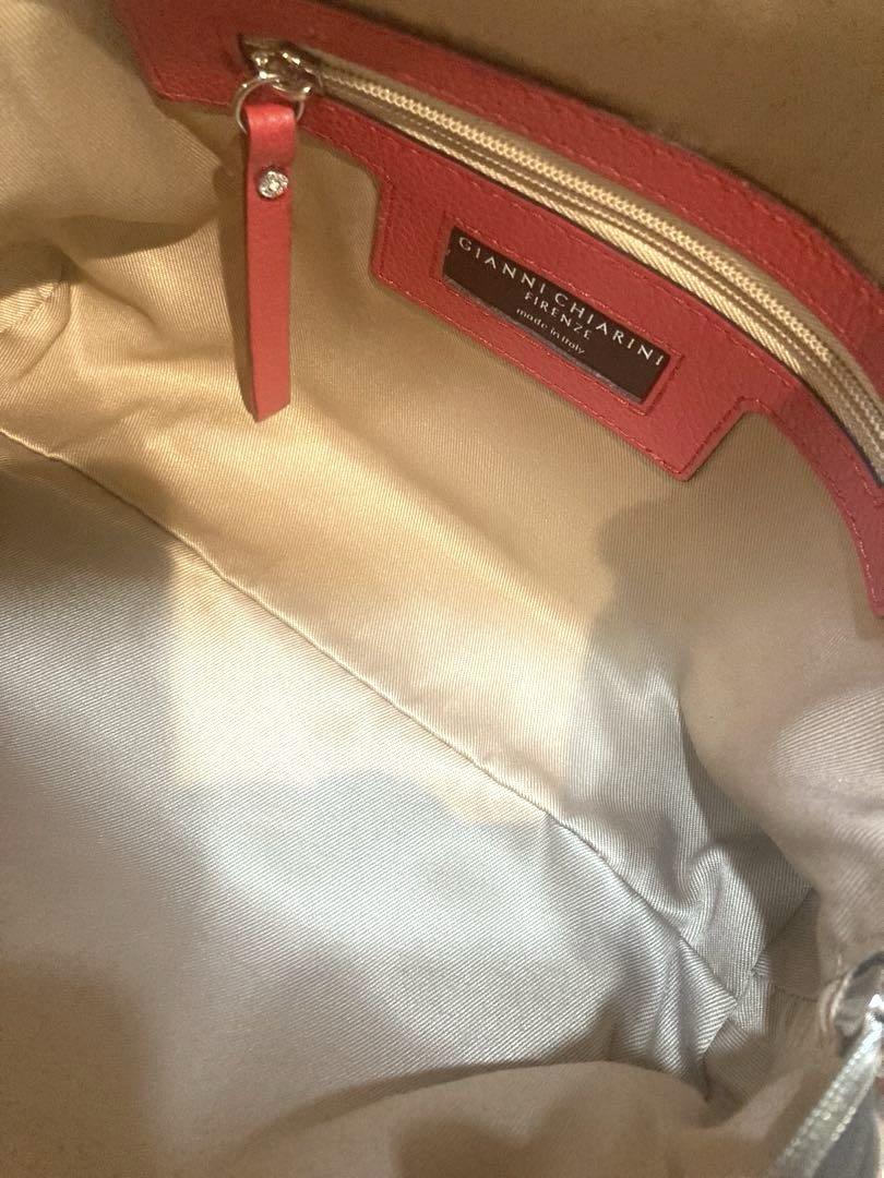 【美品】GIANNI CHIARINI アリファ 2WAY レザーバッグ M