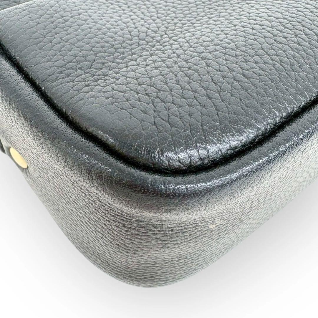 美品✨TORY BURCH レザー ショルダーバッグ 斜め掛け ポシェット 黒