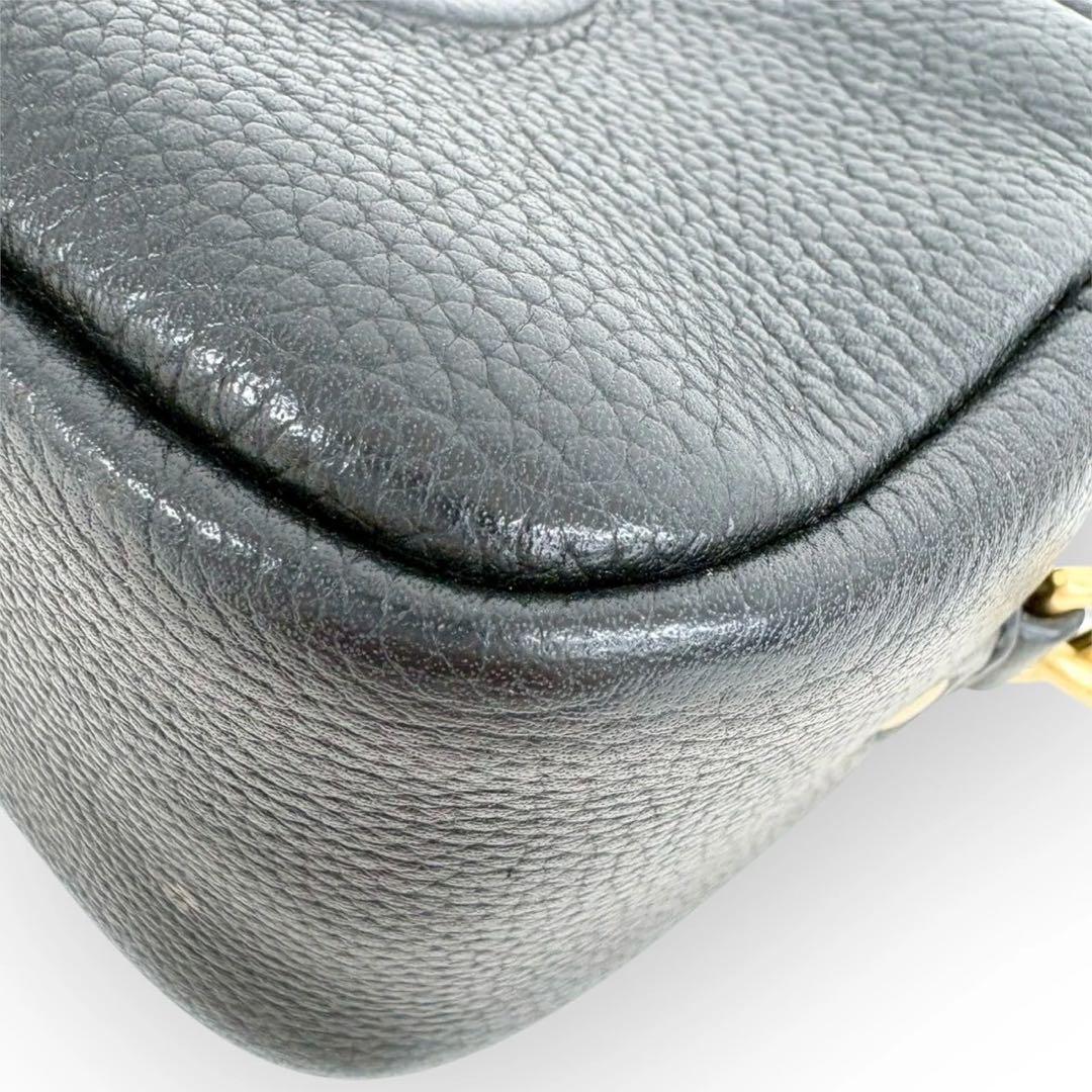 美品✨TORY BURCH レザー ショルダーバッグ 斜め掛け ポシェット 黒