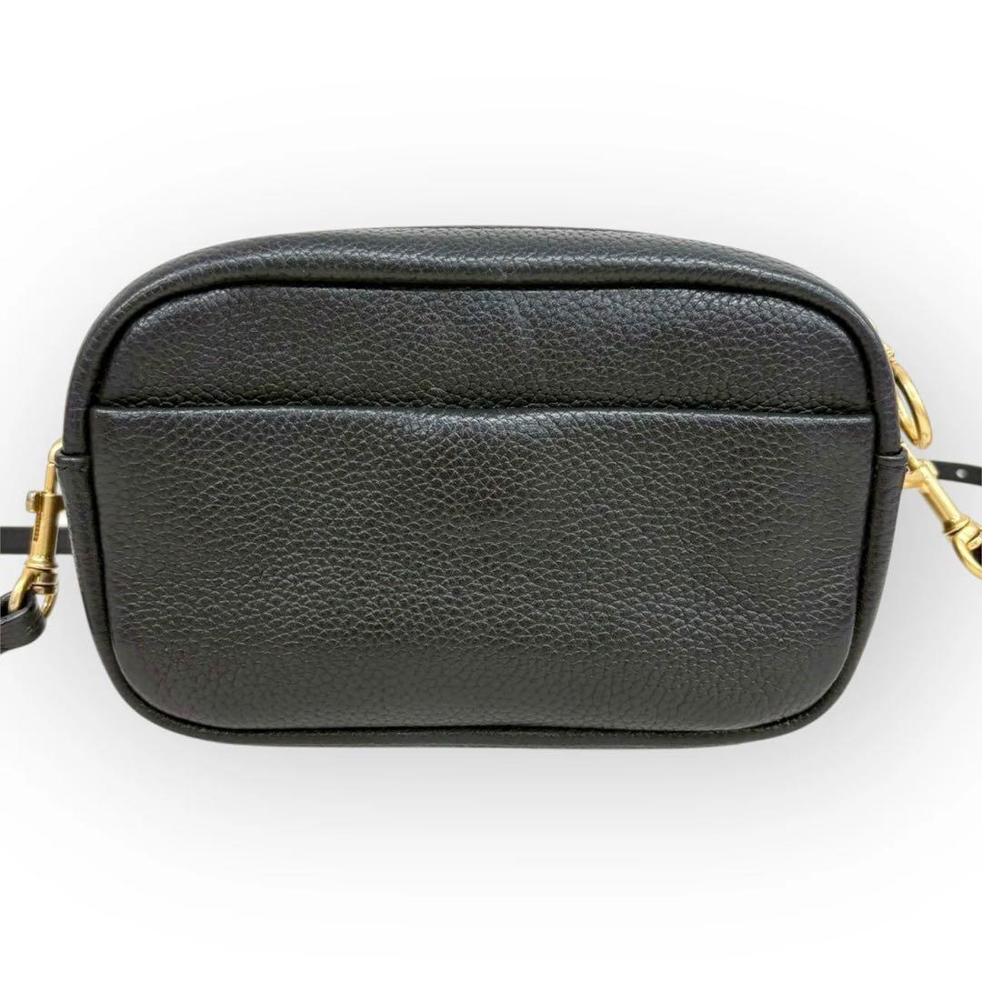 美品✨TORY BURCH レザー ショルダーバッグ 斜め掛け ポシェット 黒