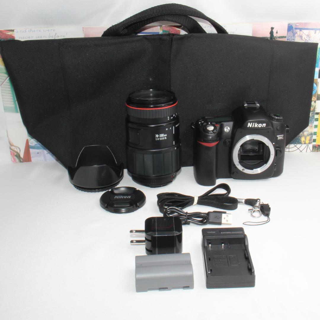 ❤️新品カメラバッグ付き❤️Nikon D80 超望遠 300mm レンズセット ❤️新品カメラバッグ付き❤️Nikon D80 超望遠 300mm レンズセット