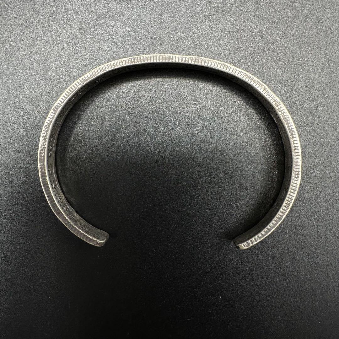 コインシルバー　バングル　silver900 one dollar