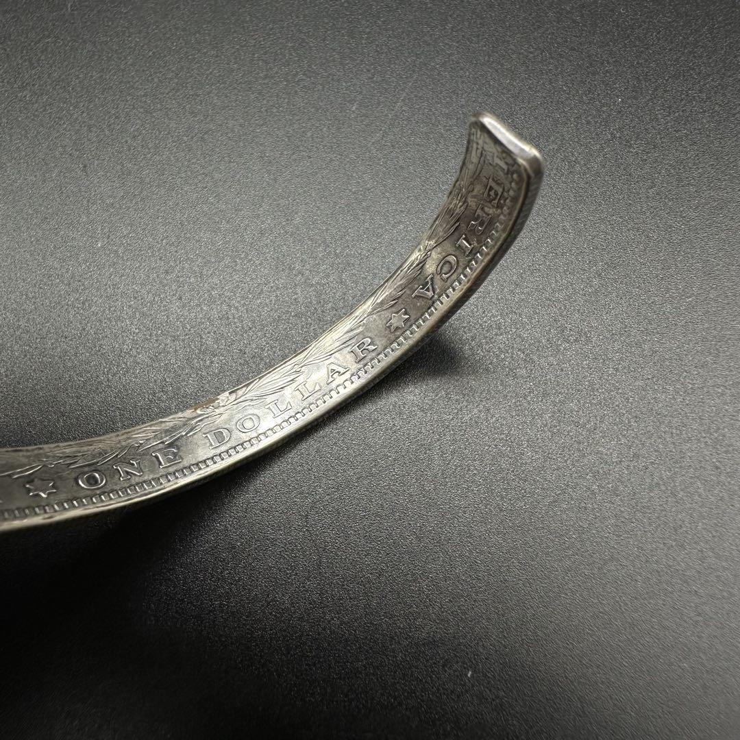コインシルバー　バングル　silver900 one dollar