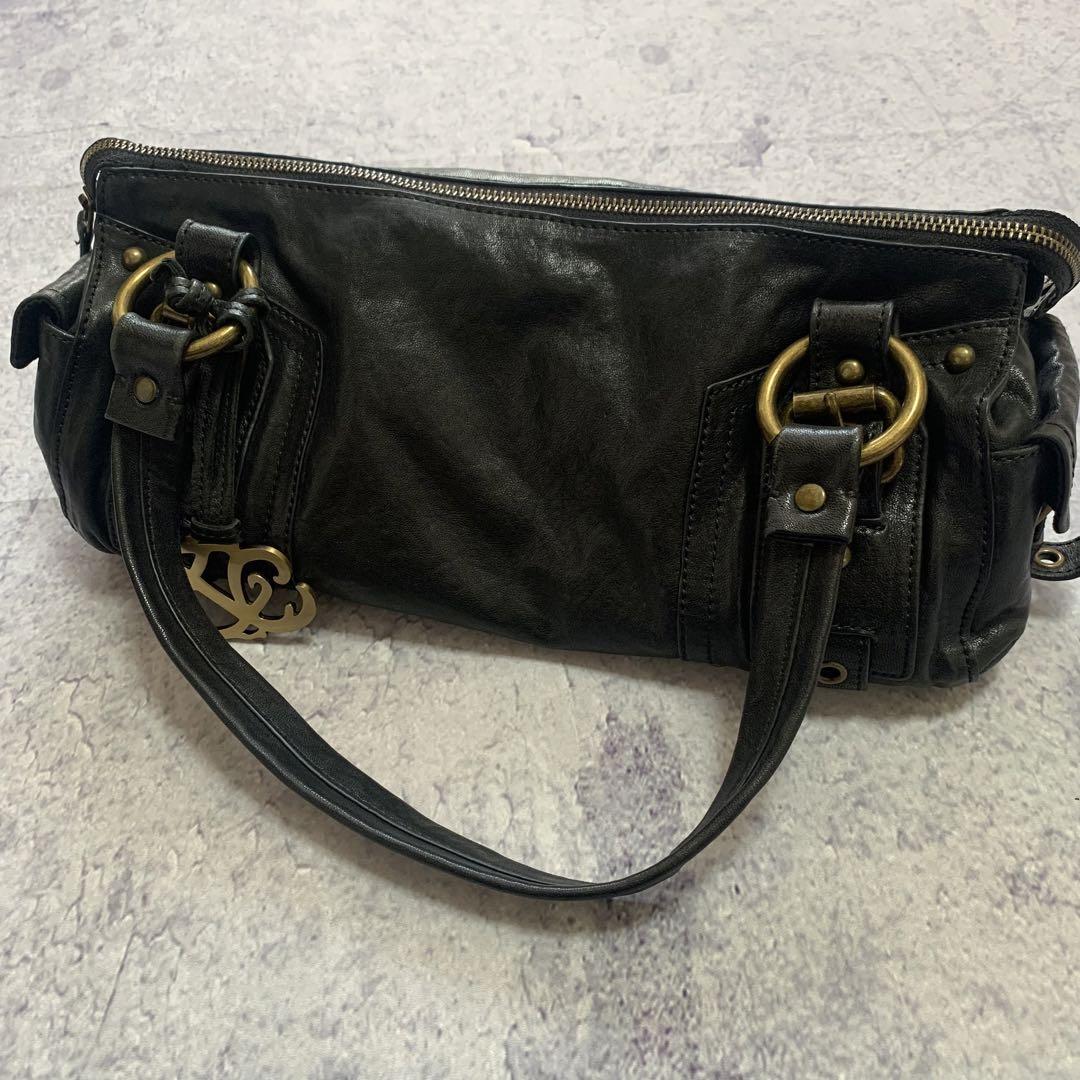 バッグ 00s Leather gimmick design handbag y2k