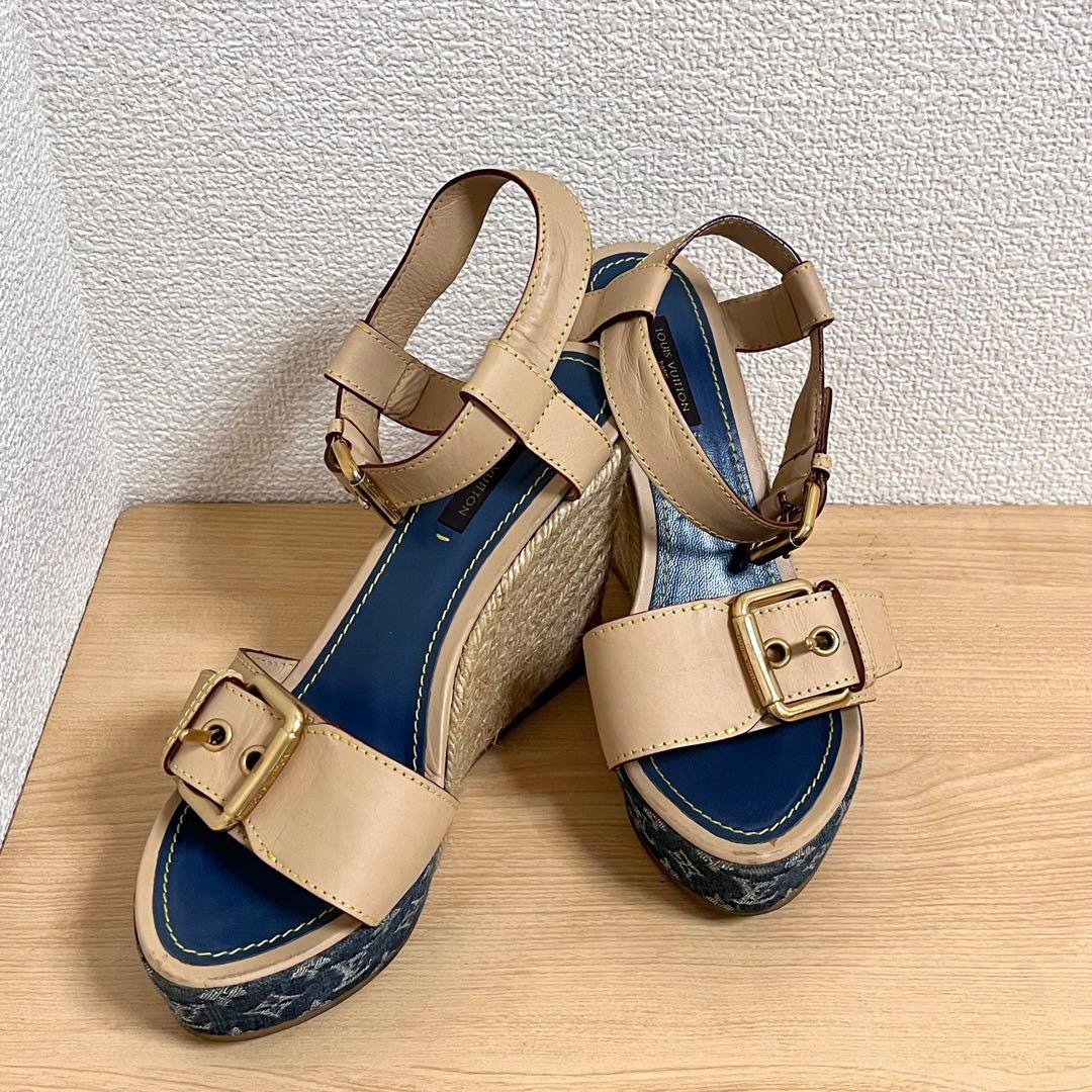 LOUIS VUITTON サンダル ウェッジソール コンフォートサンダル