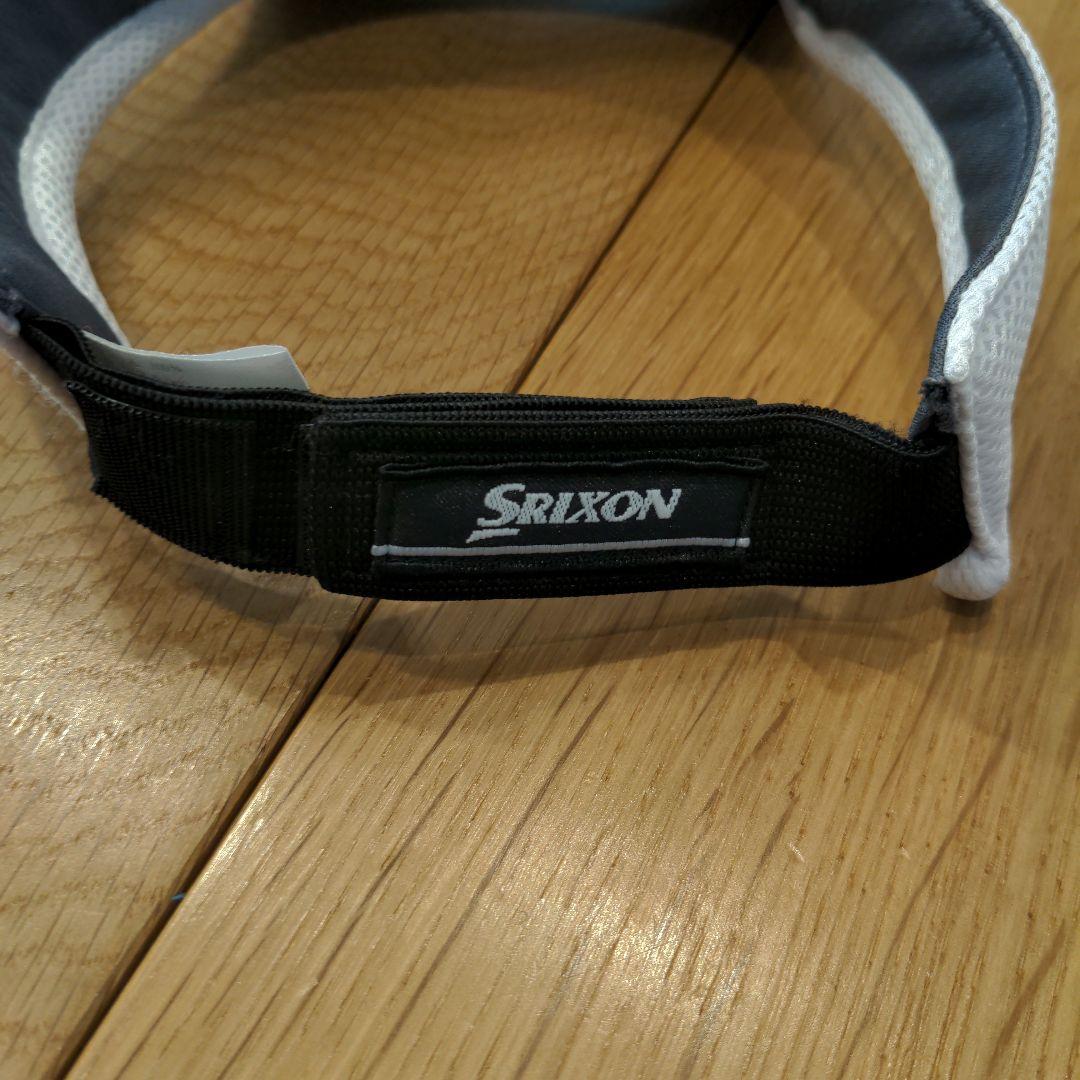 Srixon メッシュバイザー メンズ ホワイト/ブルー
