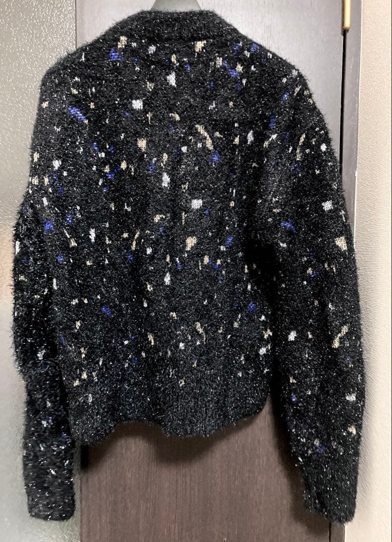 24aw MURRAL ミューラル Twinkle knit cardigan Twinkle knit cardigan (Black) - ニットカーディガン
