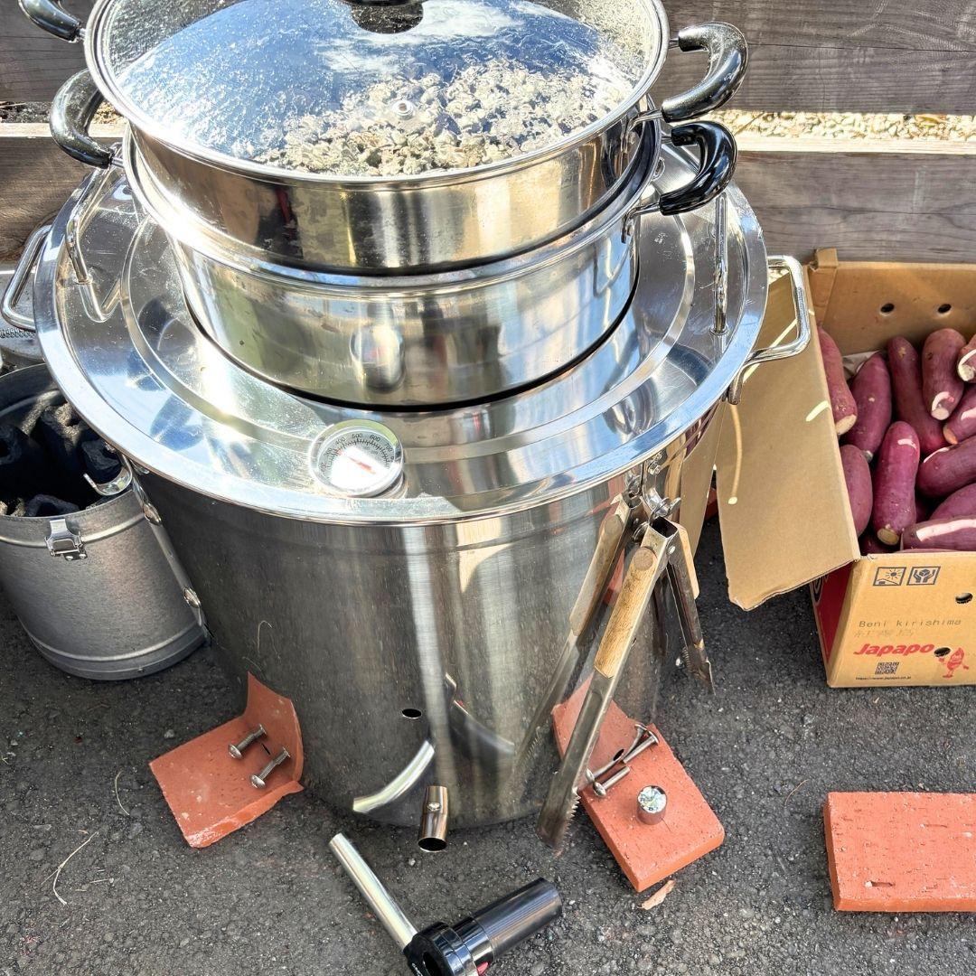 壺不要！業務用炭焼き芋機｜簡単に蜜焼き芋が焼けるスターターキット（軽量設計） 壺不要！業務用炭焼き芋機｜簡単に蜜焼き芋が焼けるスターター