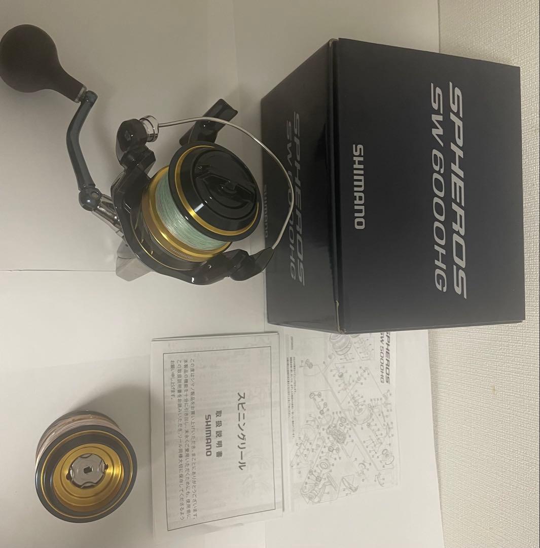 SHIMANO 21 スフェロスSW6000HG 替えスプール1個付属 SHIMANO 21 スフェロスSW6000HG 替えスプール1個付属
