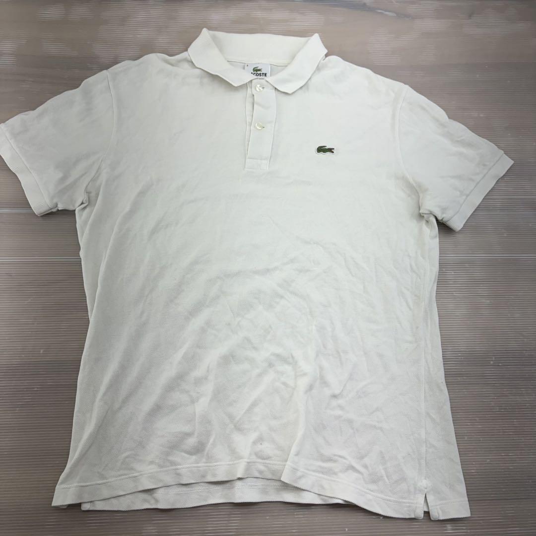 ＆ LACOSTE ホワイト ポロシャツ サイズ6 - メルカリ