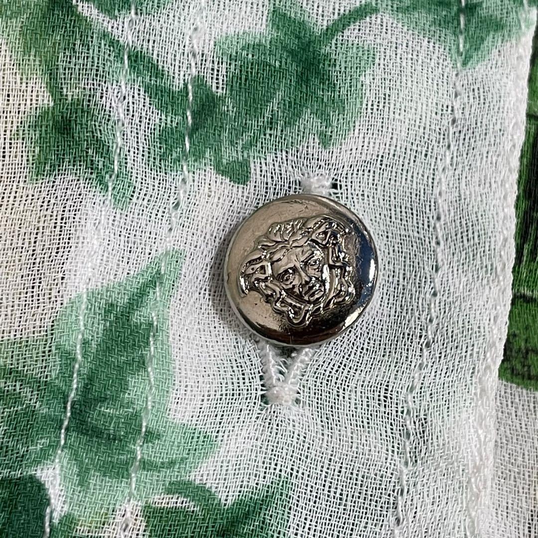 VERSACE ヴェルサーチ　メデューサボタン　ブラウス　シャツ　ボトル VERSACE ヴェルサーチ メデューサボタン ブラウス シャツ ボトル