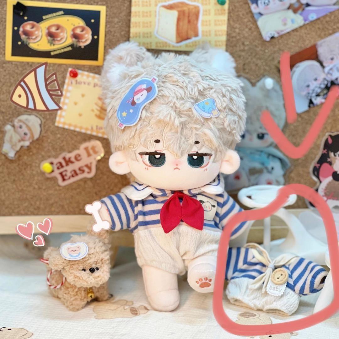 着せ替えぬいぐるみ 正規品 2体セット ぬいぐるみ 10cm No.U116 再入荷なし】ぬいぐるみ服 着せ替え 10cm セーラー服 ブルー