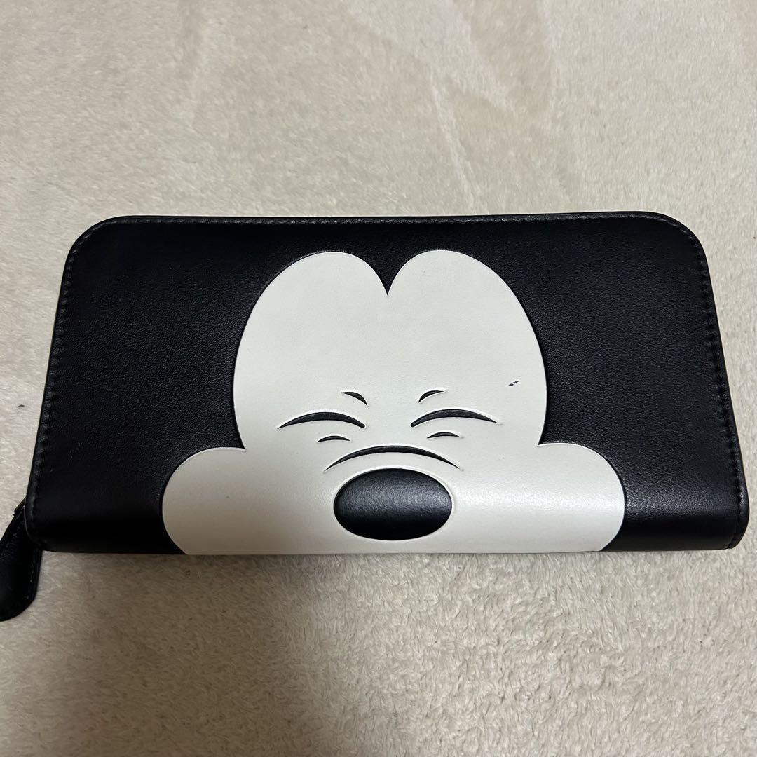K*K様 COACH UFOミッキー　長財布 COACH コーチ ミッキーコラボ 長財布 - メルカリ