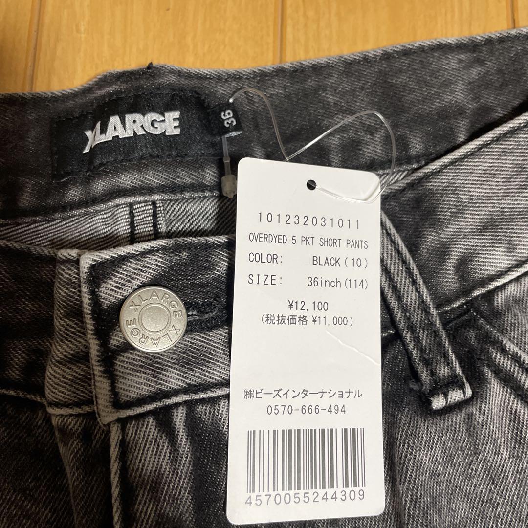 XLARGE ブラック系ショートパンツ 36インチ