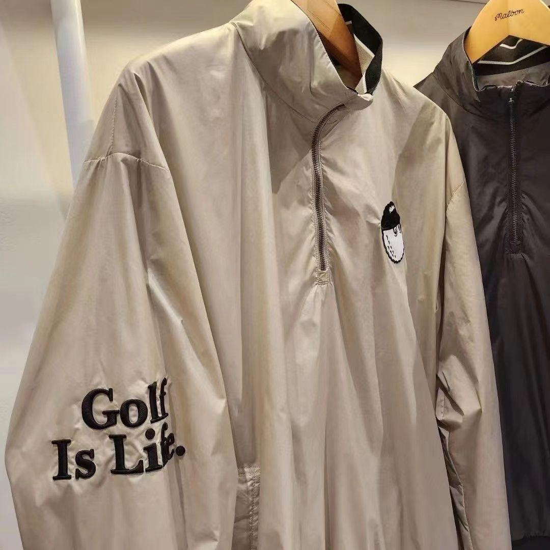 ぜひ当店へようこそ! マルボンゴルフ Malbon メンズ 防風ジャケット 長袖 トップス秋冬