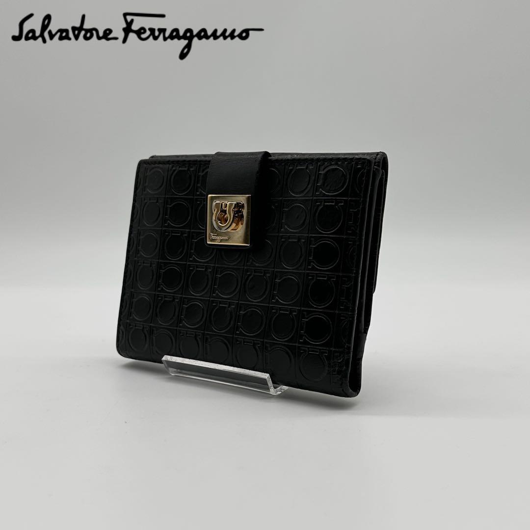 FERRAGAMO フェラガモ 二つ折り財布 THE GANCINI ガンチーニ 22
