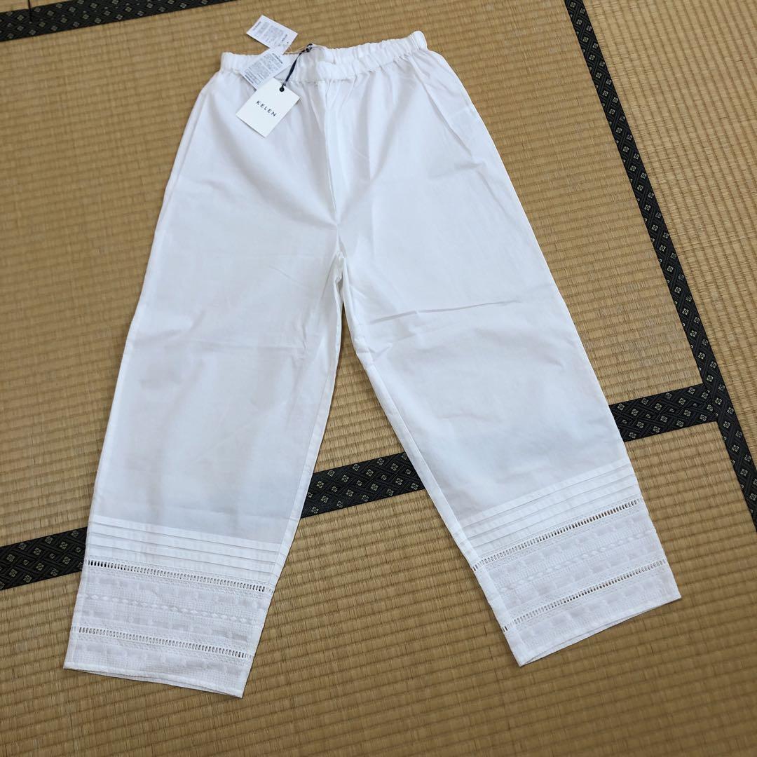 値下げ　KELEN LAPET オフホワイトイージーパンツ