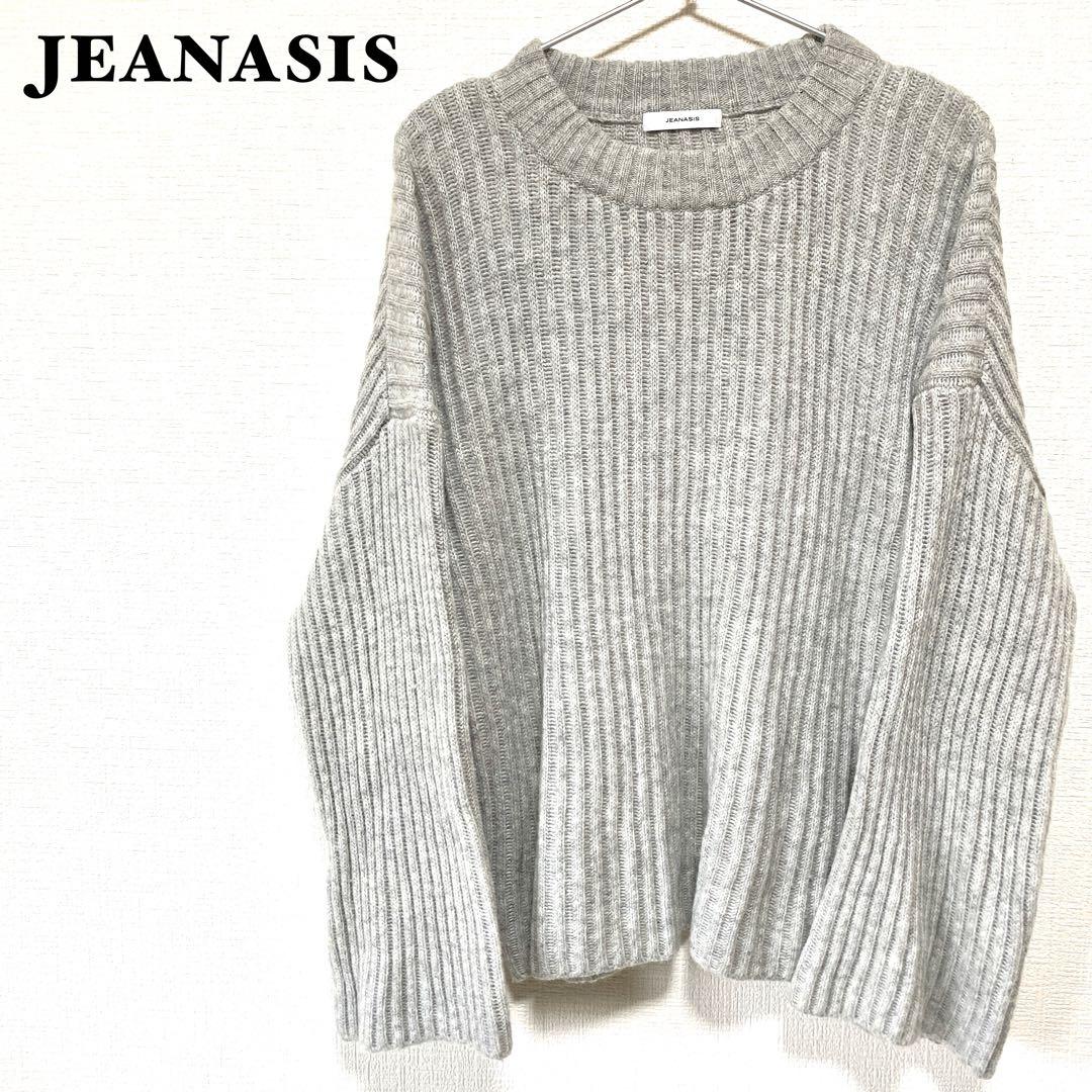 「JEANASIS」 長袖ニット FREE グレー レディース JEANASIS 「JEANASIS」 長袖ニット FREE グレー系その他