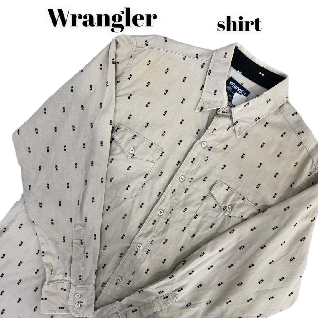 新しい到着 Wrangler ラングラー 長袖シャツ レアカラー 総柄