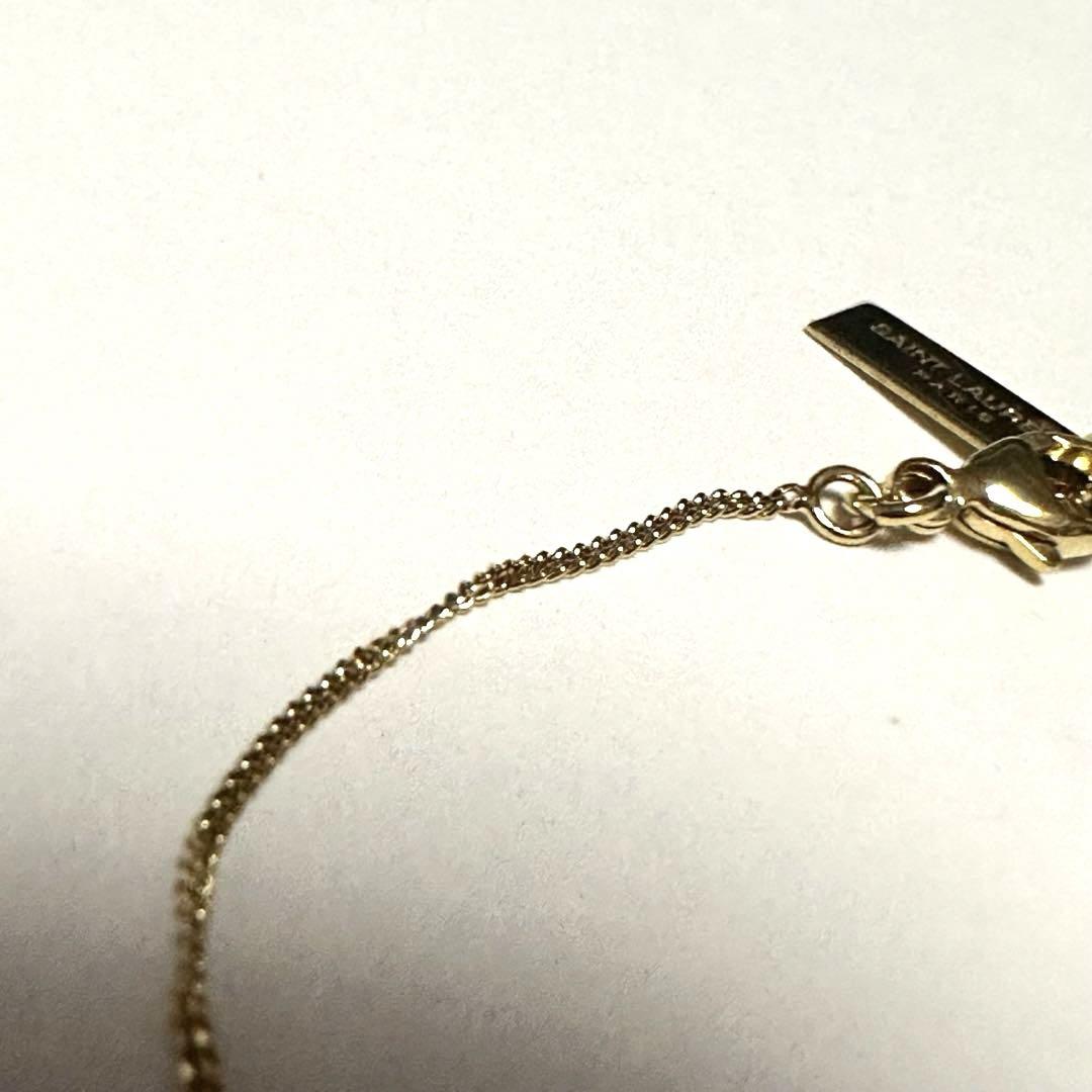 美品　SAINT LAURENT　サンローラン YSLロゴ　オピウム　ゴールド