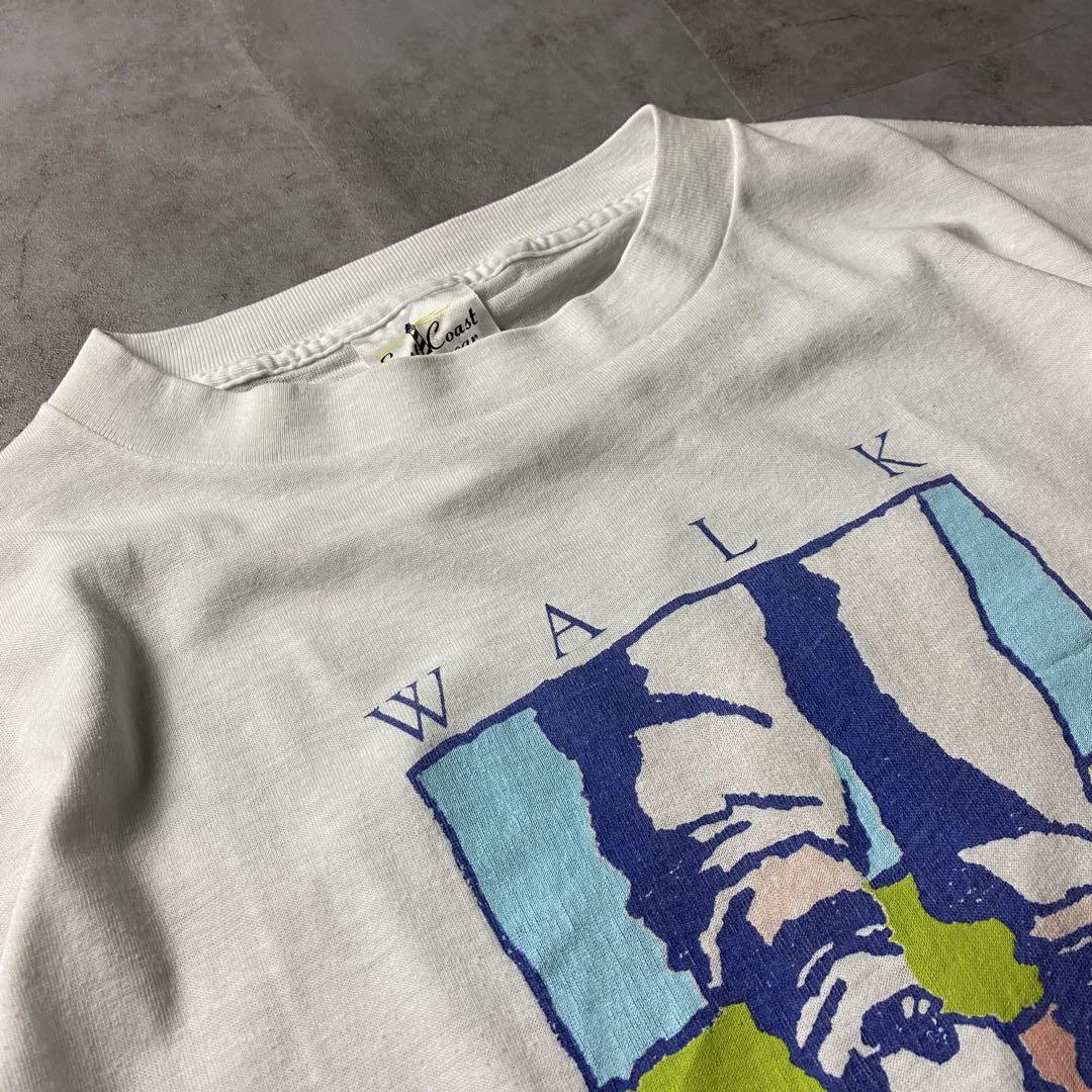【入手困難】90s USA製 チャリティ Tシャツ アート シングルステッチ