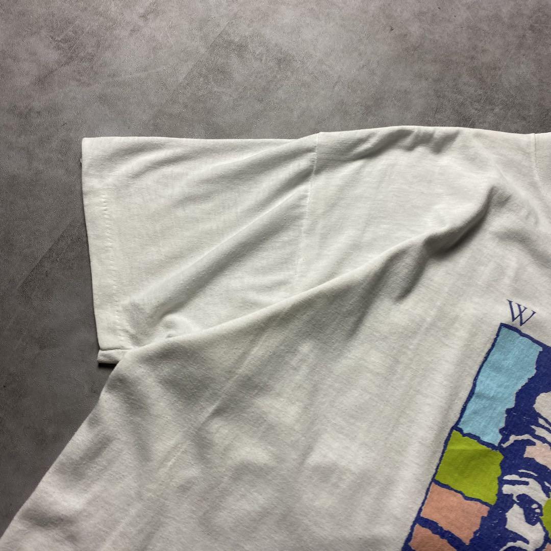 【入手困難】90s USA製 チャリティ Tシャツ アート シングルステッチ