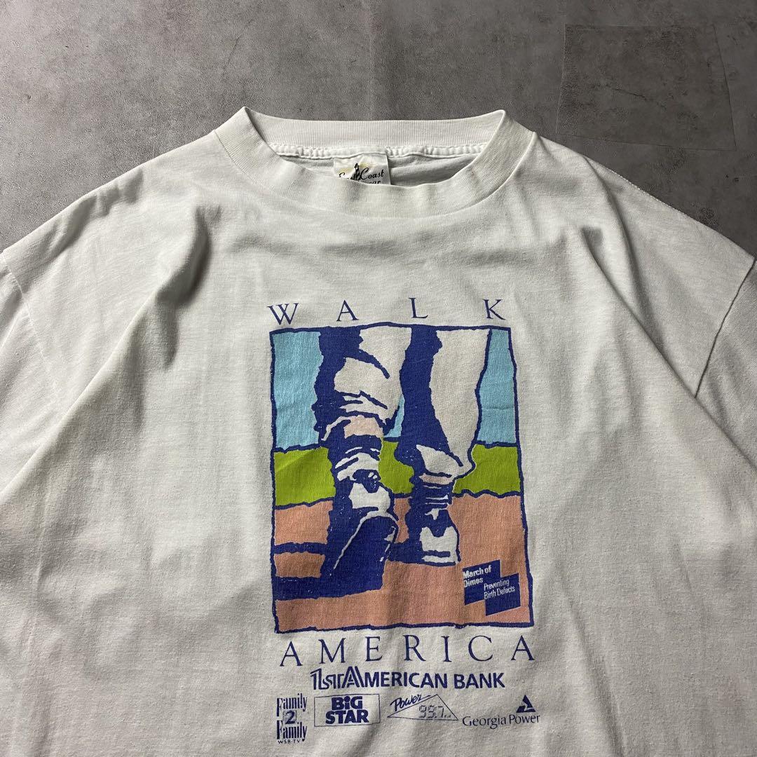 【入手困難】90s USA製 チャリティ Tシャツ アート シングルステッチ