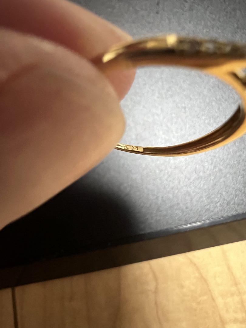 天然ダイヤモンドリング0.3ct k18