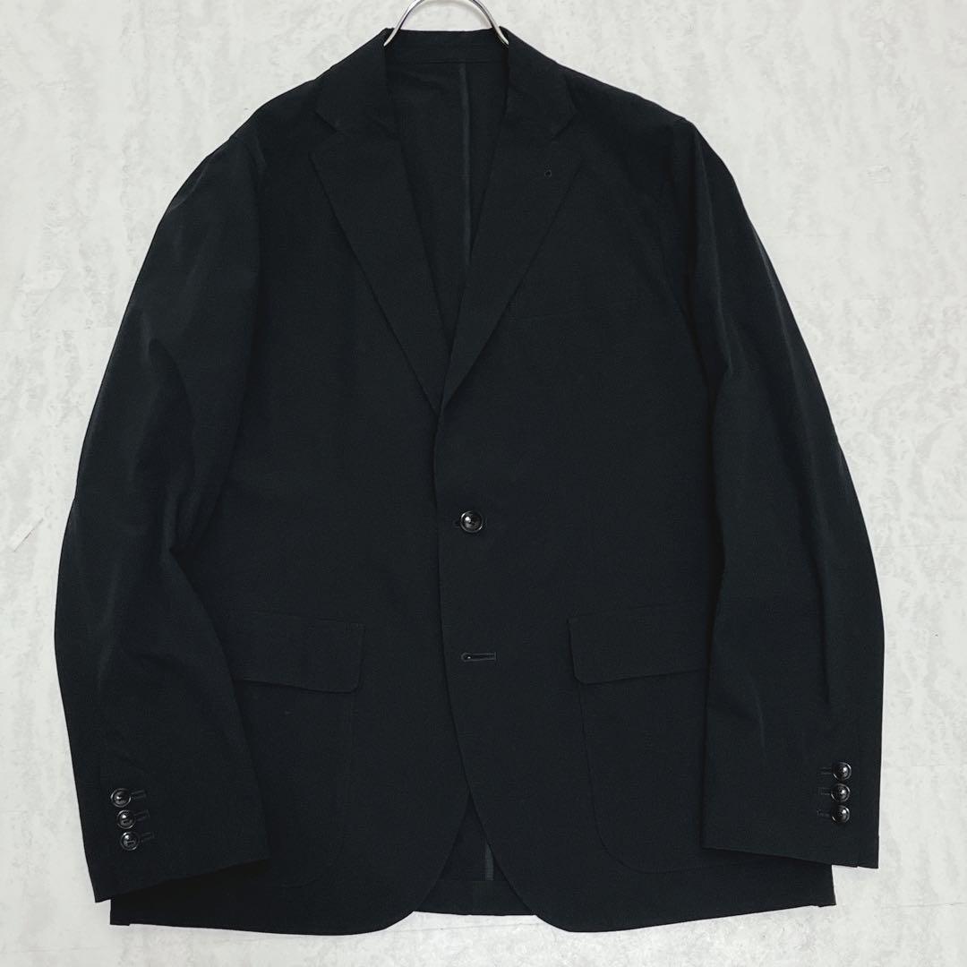 『ソフネット』4WAY ストレッチ パッカブル 2B イージージャケット L 黒