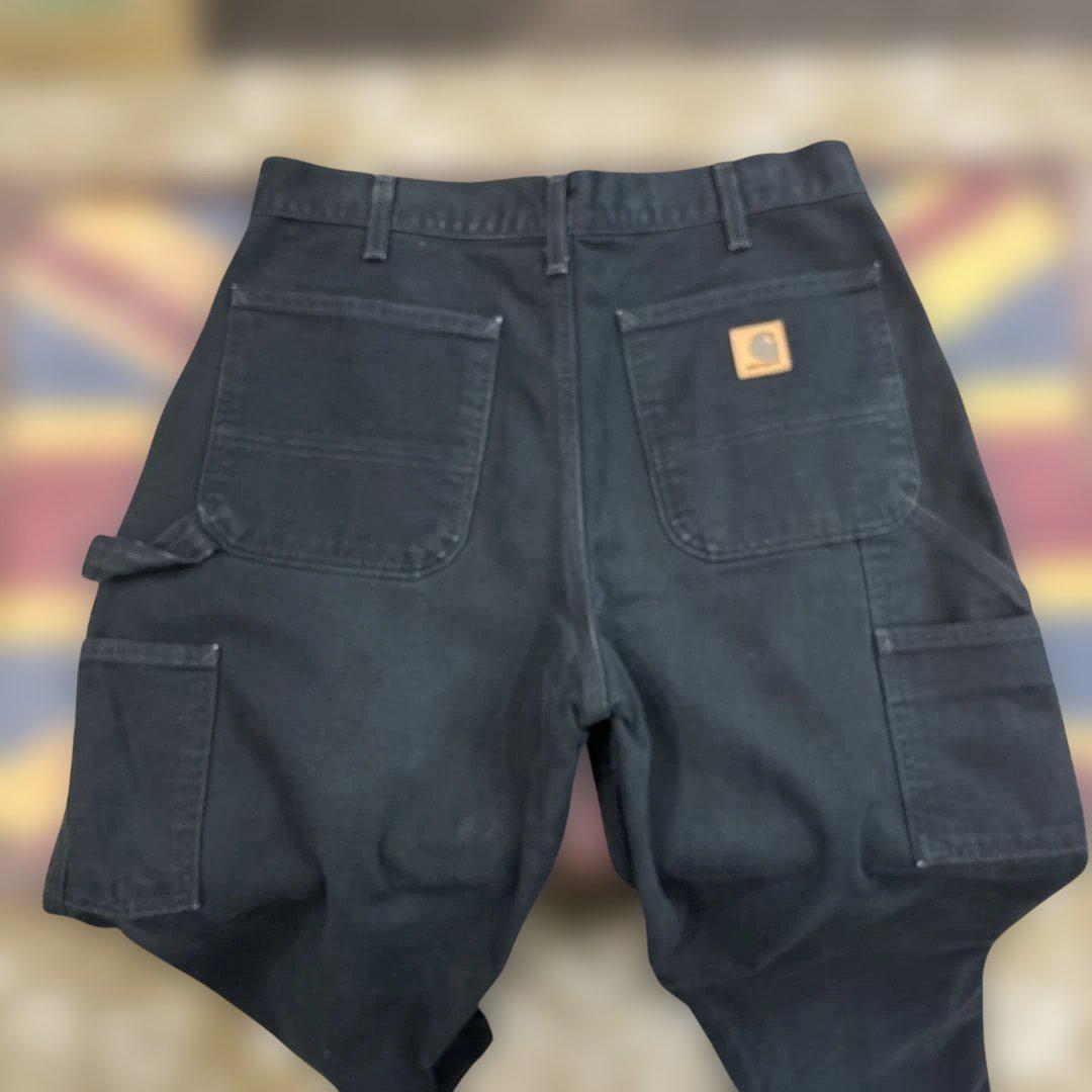 Carhartt ブラック ダックパンツ　ペインターパンツ32/30