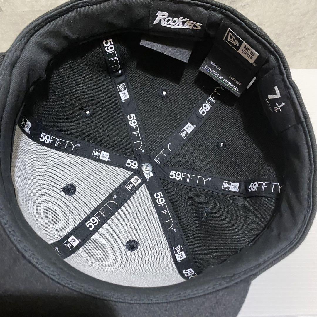 極美品】NEW ERA ROOKIESコラボ キャップ ブラック