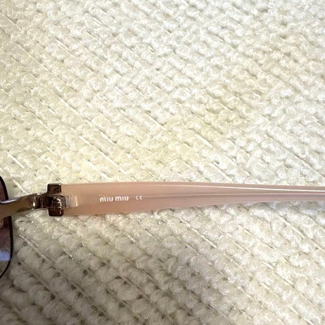 miumiu グラデーションレンズ サングラス リムレス Y2K miumiu グラデーションレンズ サングラス リムレス Y2K