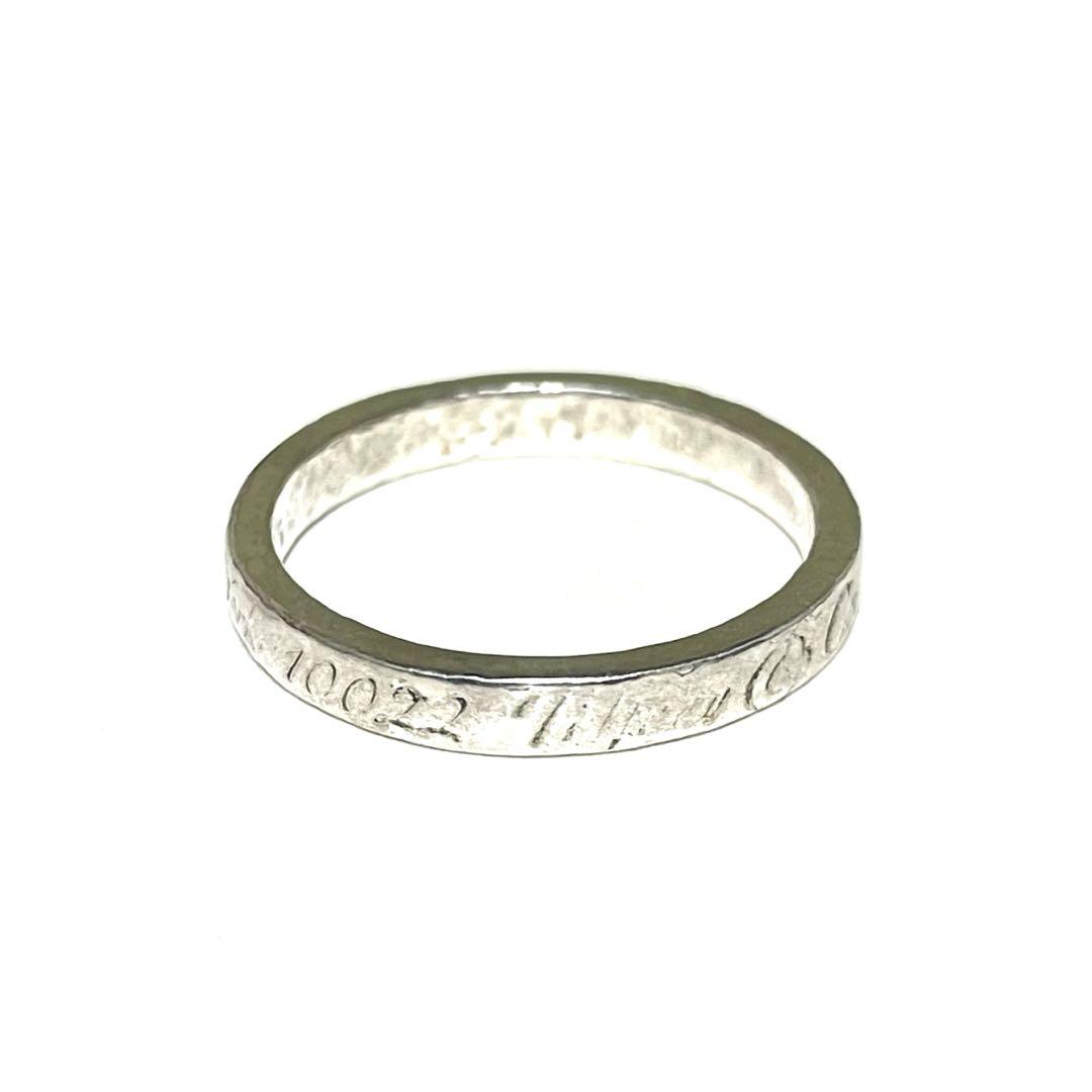 『TIFFANY＆Co.』　ティファニー ノーツナローリング シルバー 13号