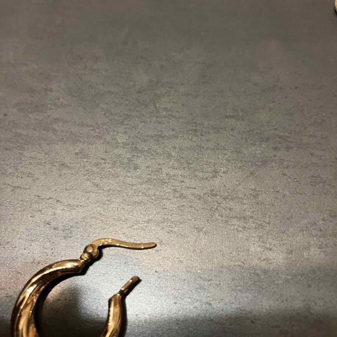 SILVER925 TWIST HOOP EARRINGS/シルバー/ピアス