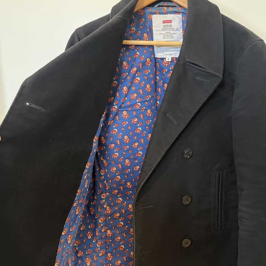 Supreme Moleskin Paisley Peacoat Sサイズ