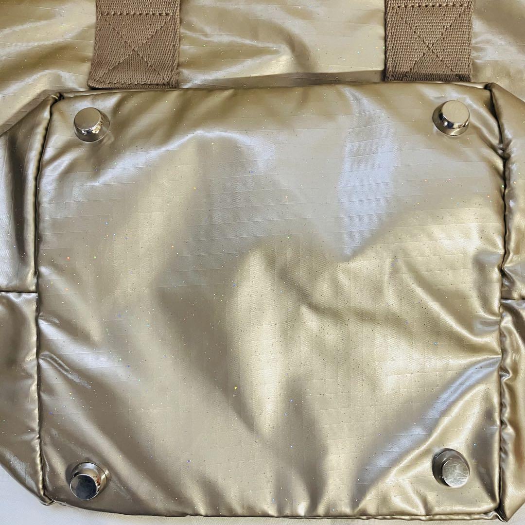 驚きの安さ レスポートサックトートバッグシャンパンゴールドグリッター バッグ