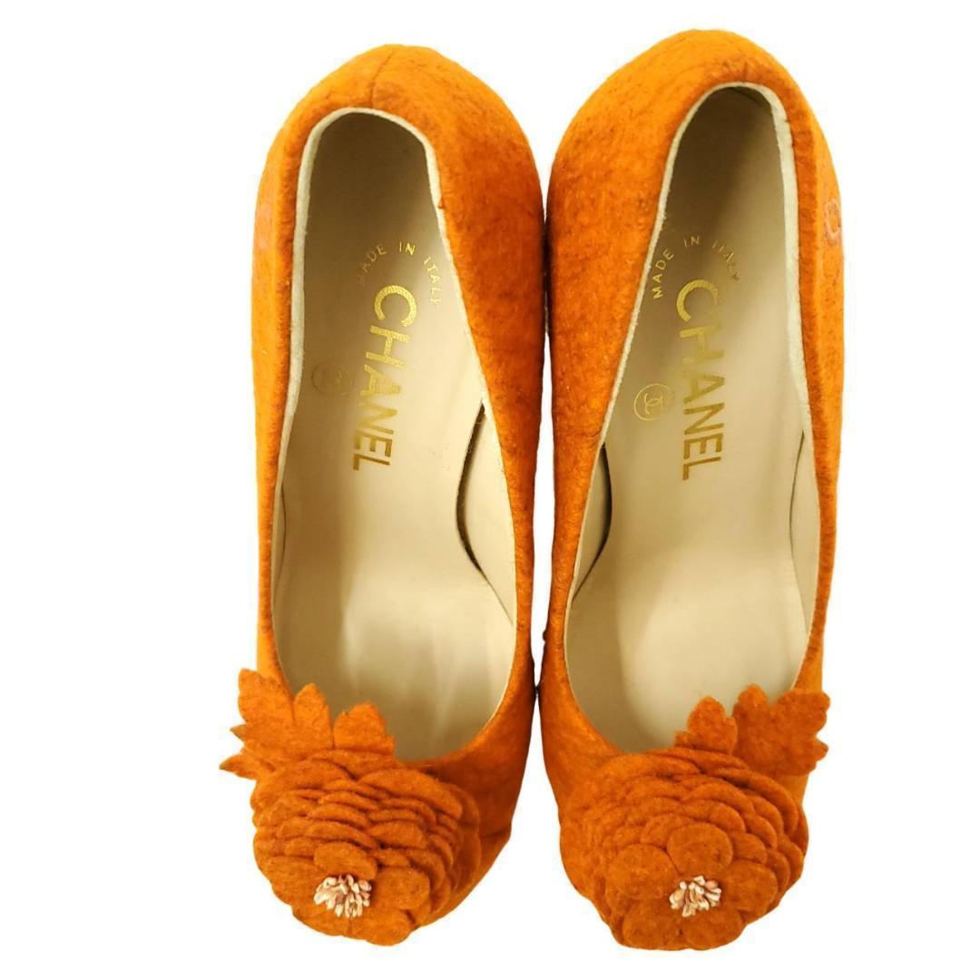 シャネル　カメリア　ココマーク　マトラッセ　キルティング　EU35.5