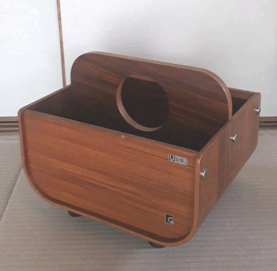 ゴールドクラフト U-SERIES スリッパラック プライウッド 木目 レトロ