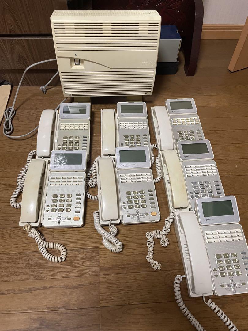 ビジネスフォン7台と主装置セット αGX NTT 電話機 オフィス用品