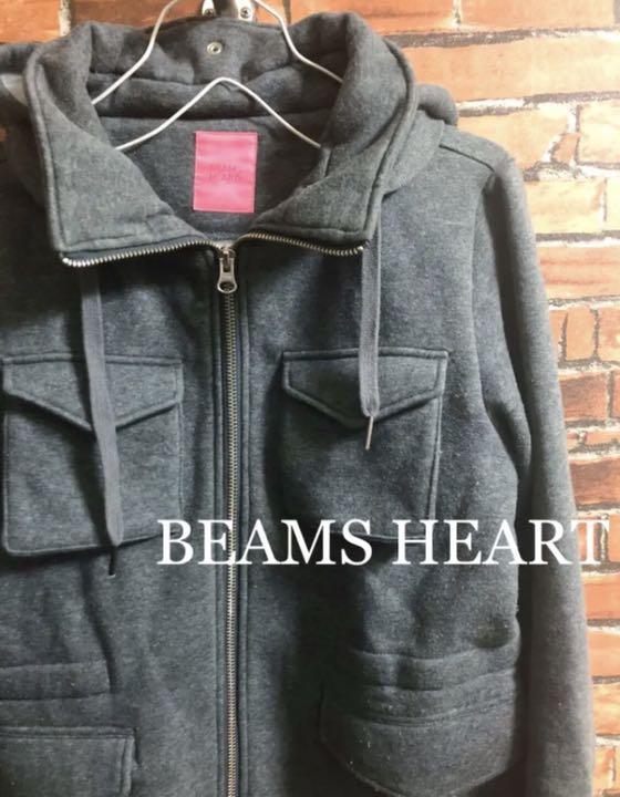 メルカリ Beams Heart ライダースジャケット パーカー グレー 可愛い おしゃれ ブルゾン 1 0 中古や未使用のフリマ