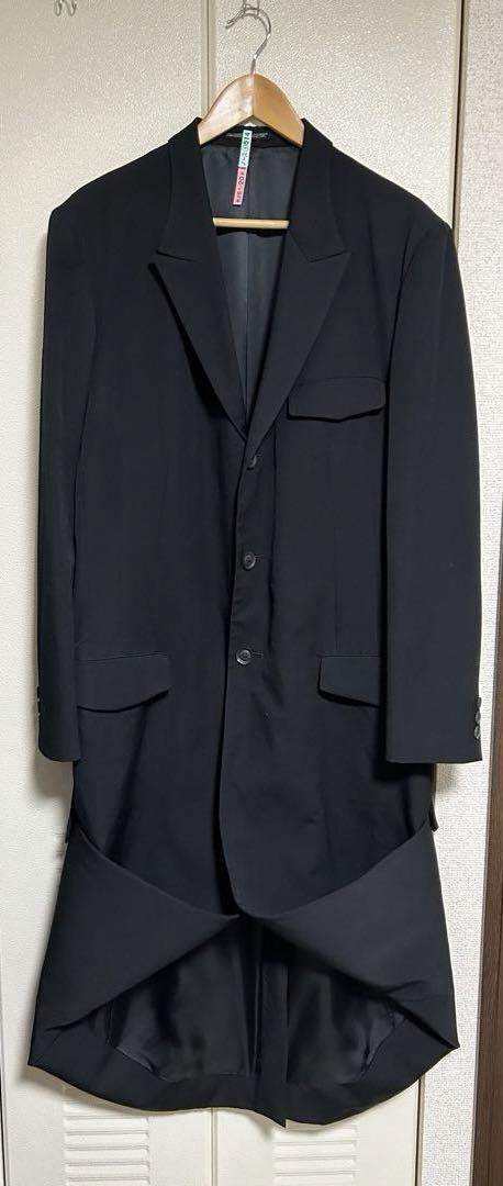 Yohji Yamamoto POUR HOMMピークドラペル ロングジャケット