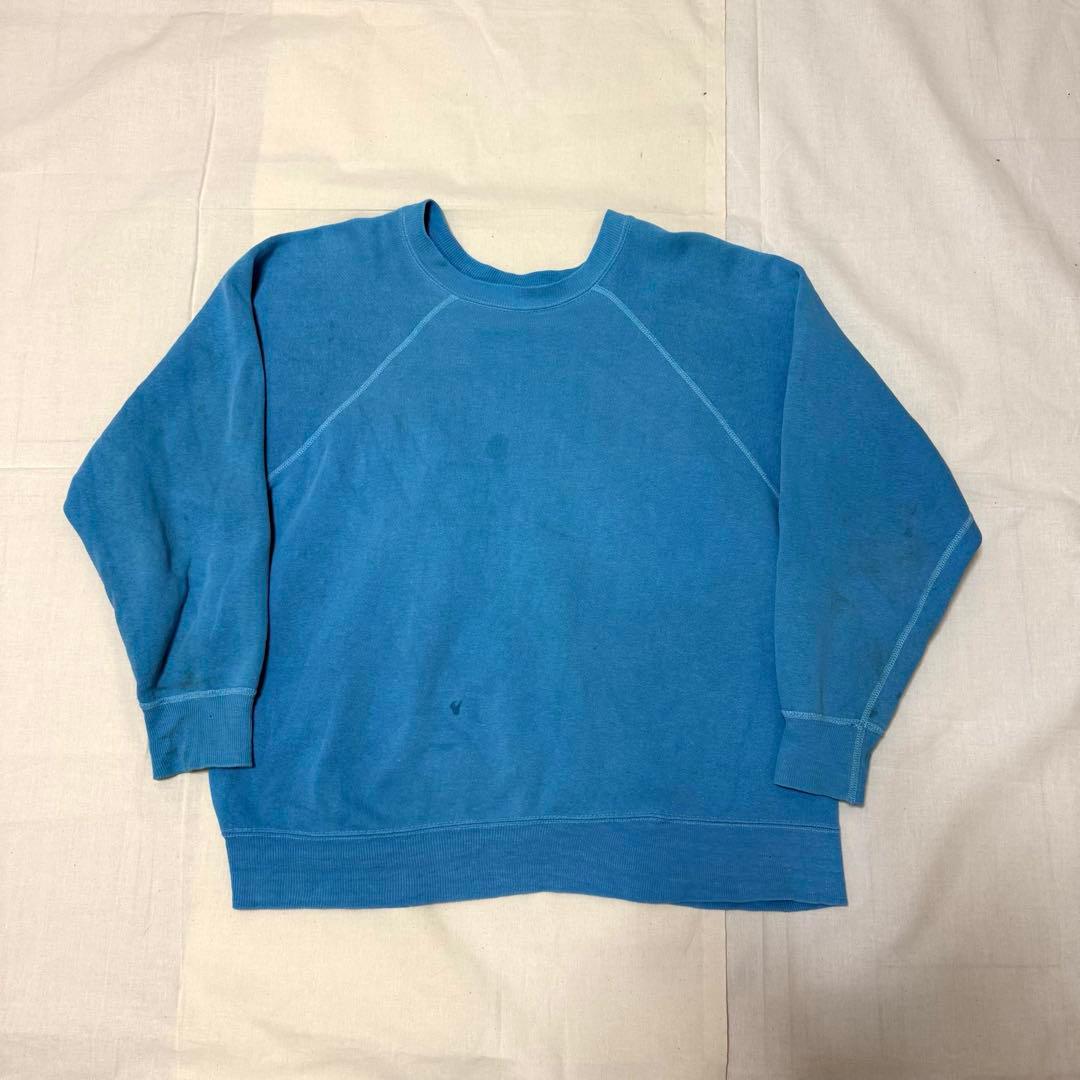 60s ヴィンテージスウェット 単色 水色
