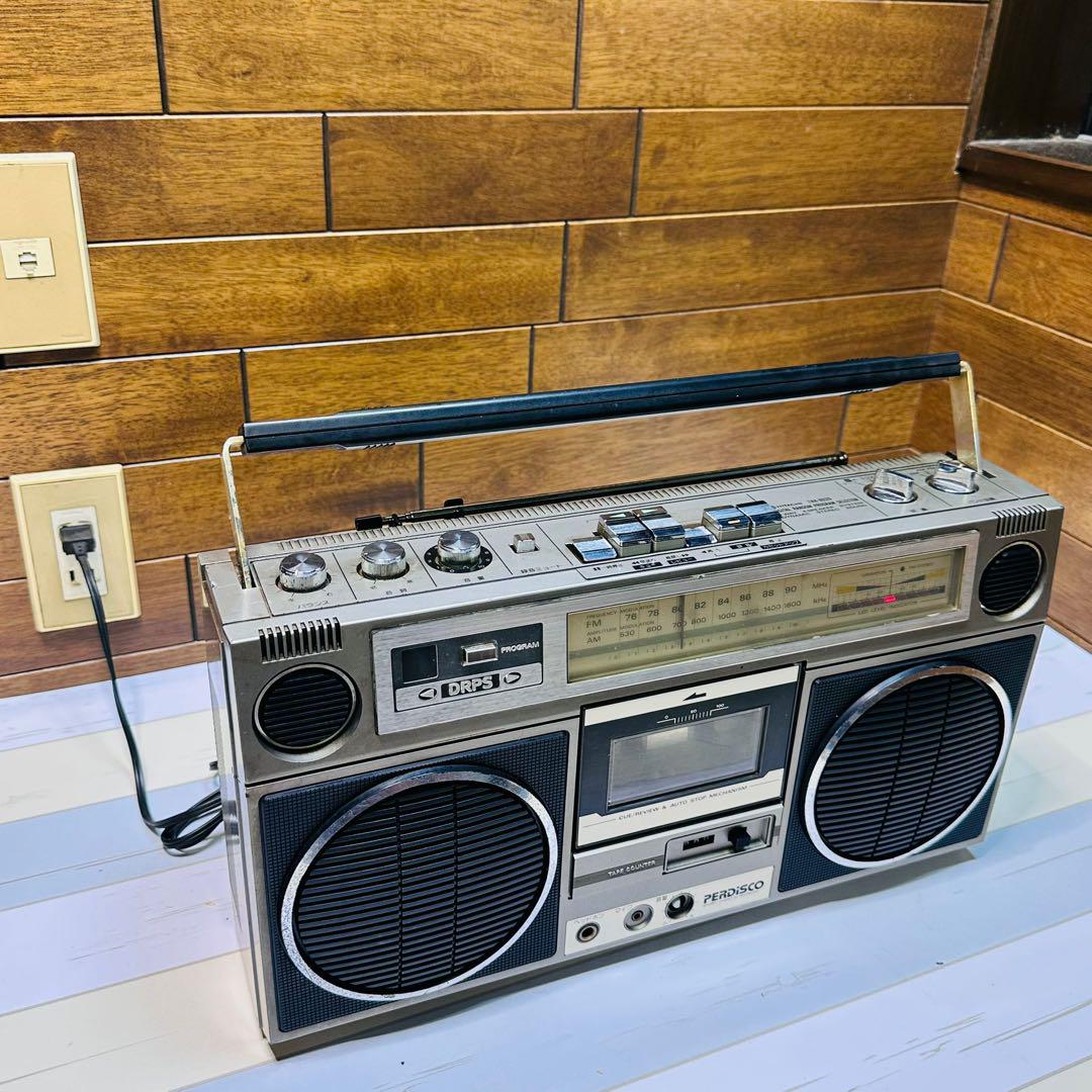 HITACHI ラジカセ TRK-8020 動作品 ラジオ・コンポ