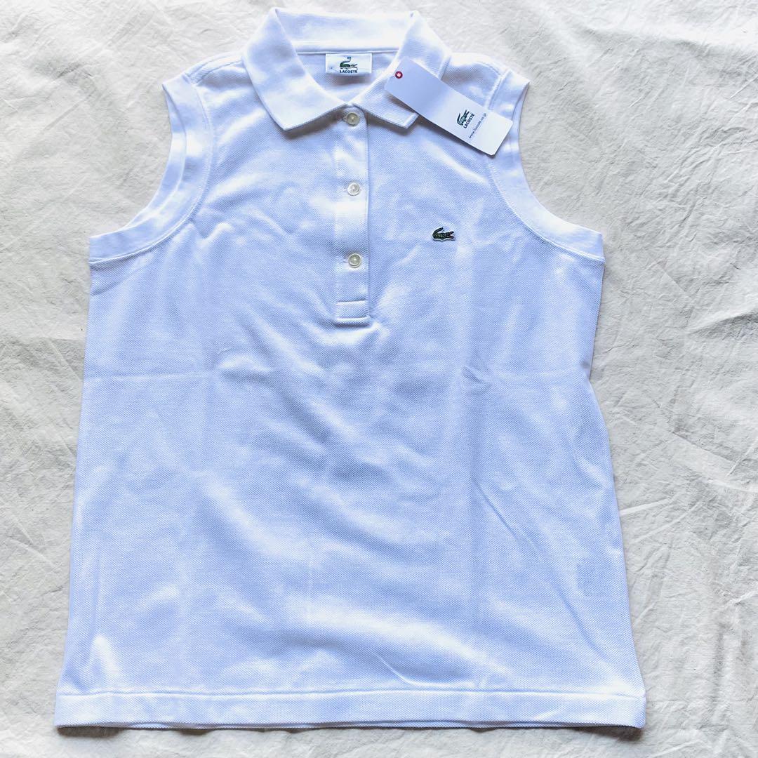 新品タグ付 ラコステ Lacoste ノースリーブ ポロシャツ 日本製