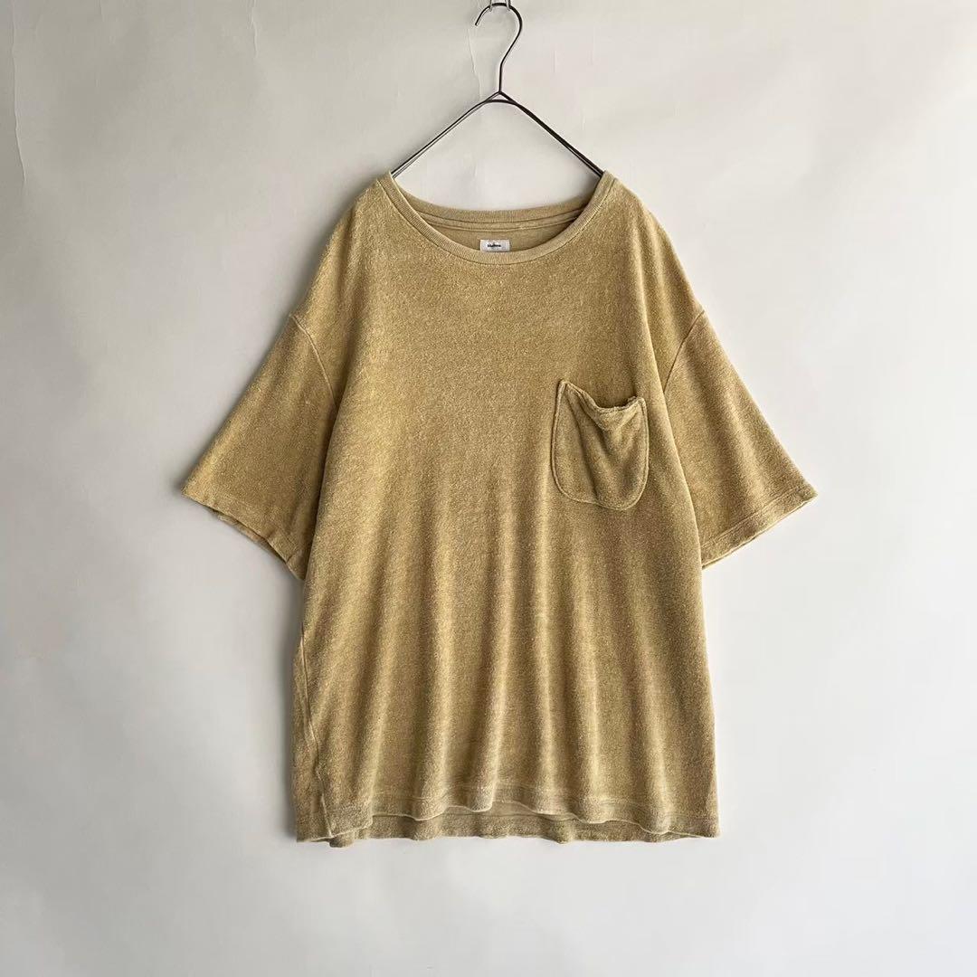 blurhms 日本製 Linen Pile Pocket Tee イエロー系 5,700円